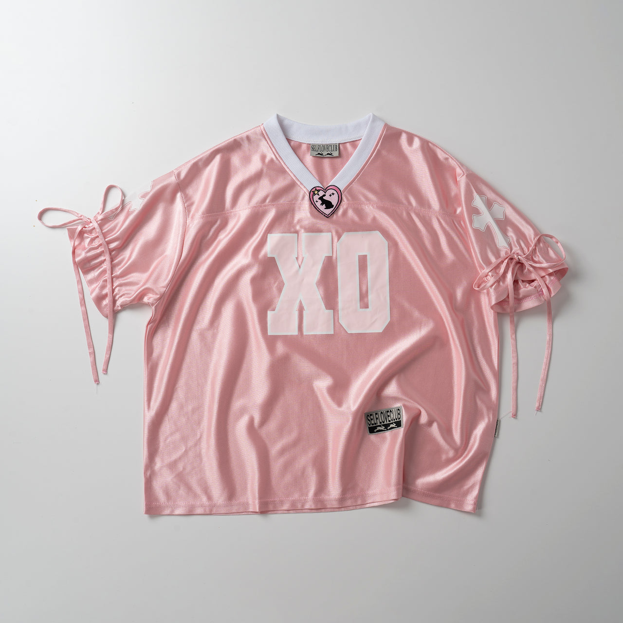 XO Ribbon Jersey - Rose Gold