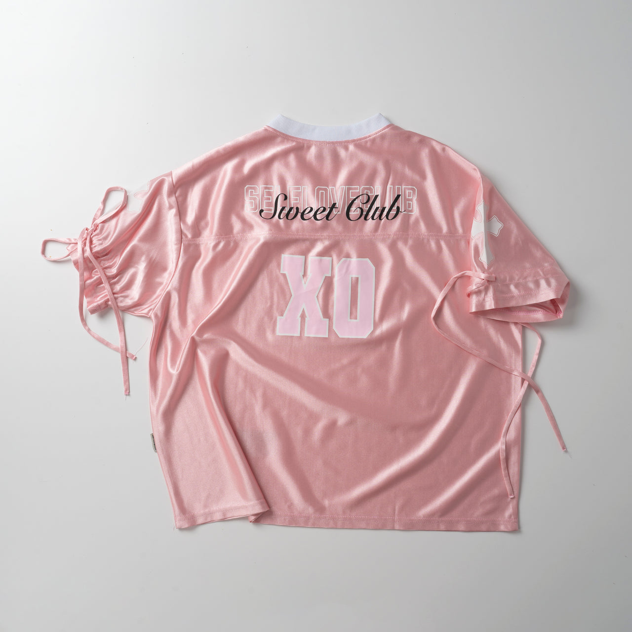 XO Ribbon Jersey - Rose Gold