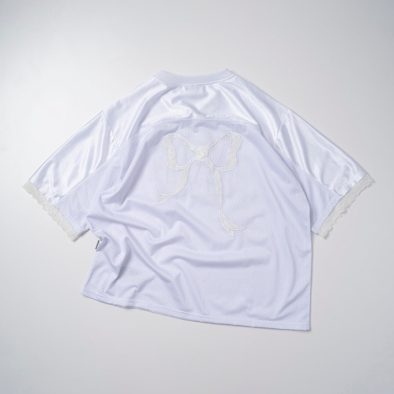 XO Lace Jersey - White