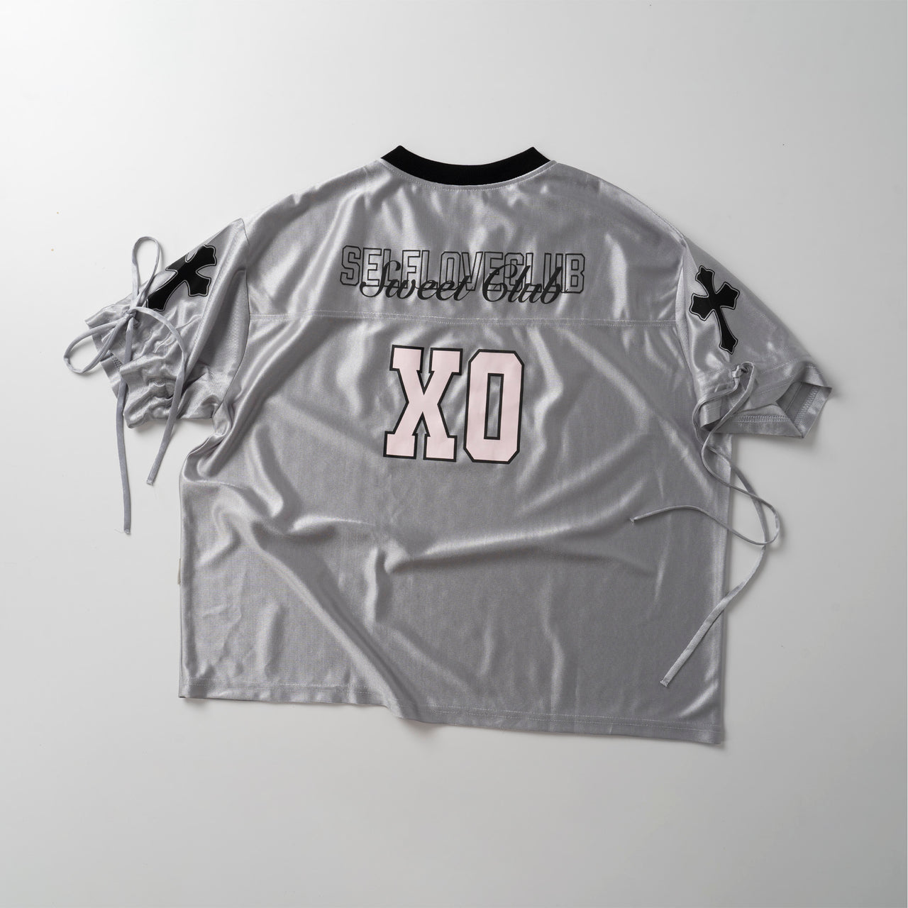 XO Ribbon Jersey - Silver